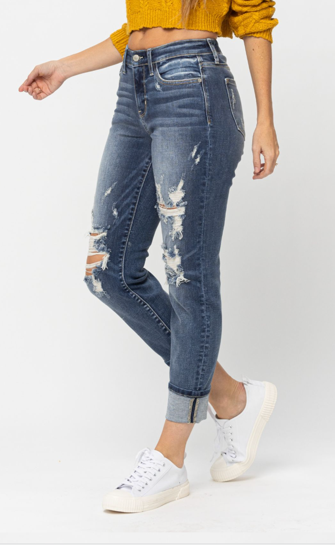 Beautiful Day Judy Blue Boyfriend Jeans
