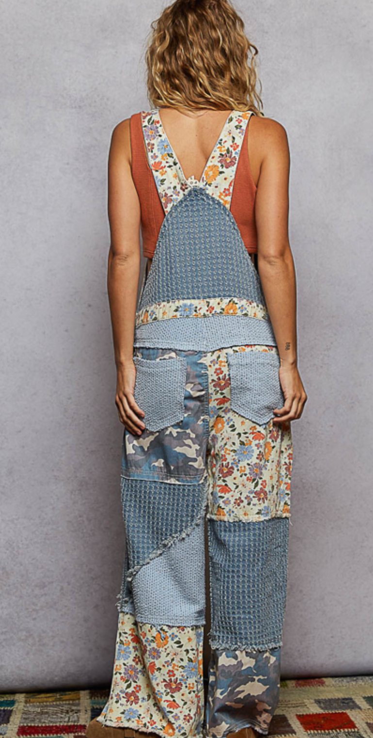Patchwork Overalls