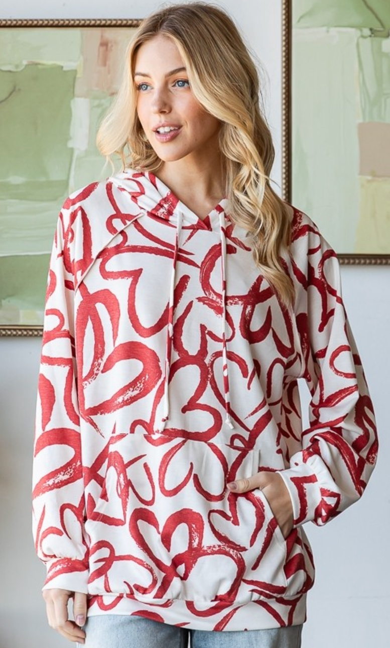 Red Heart Hoodie
