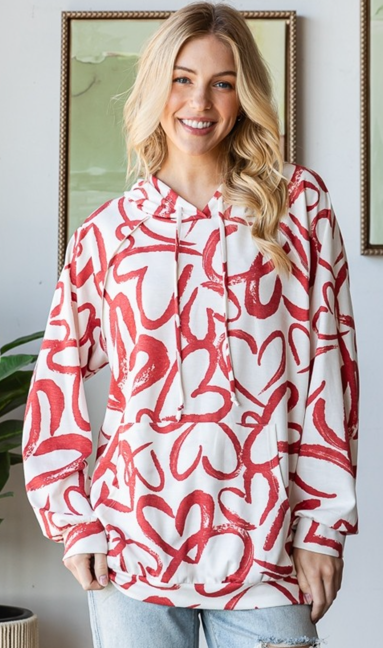 Red Heart Hoodie