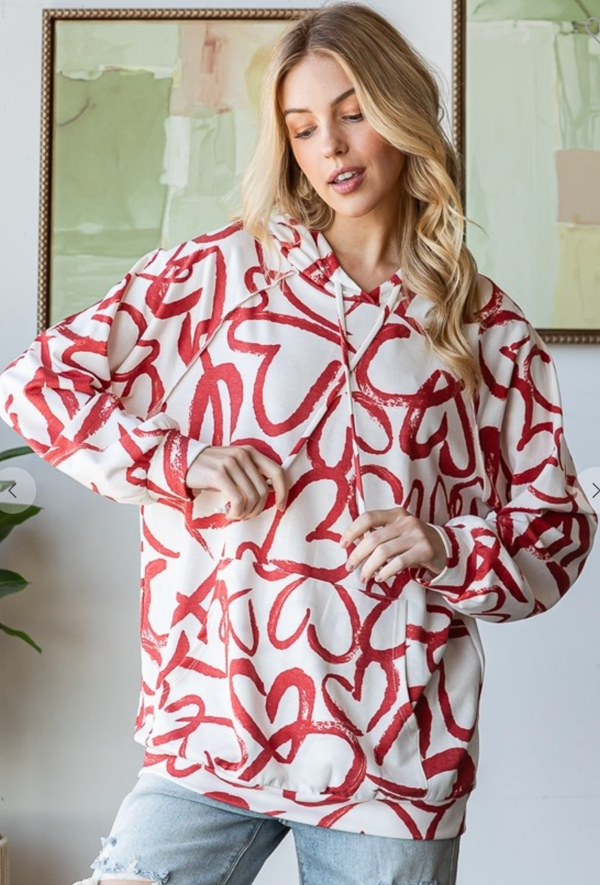 Red Heart Hoodie