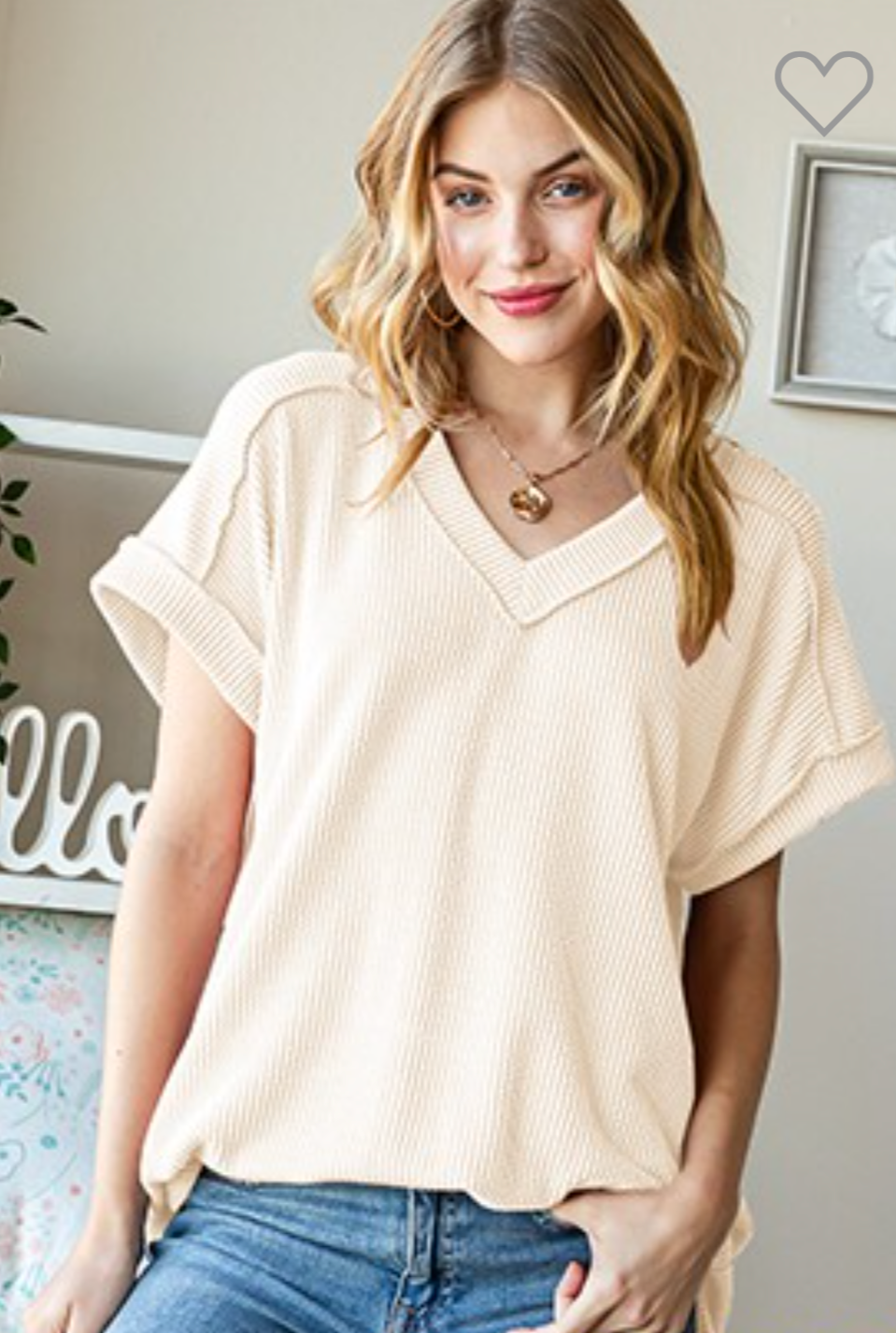 Solid Urban Ribbed Top