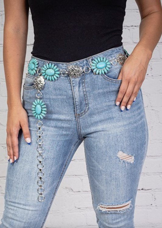 Silver Love Concho Belt