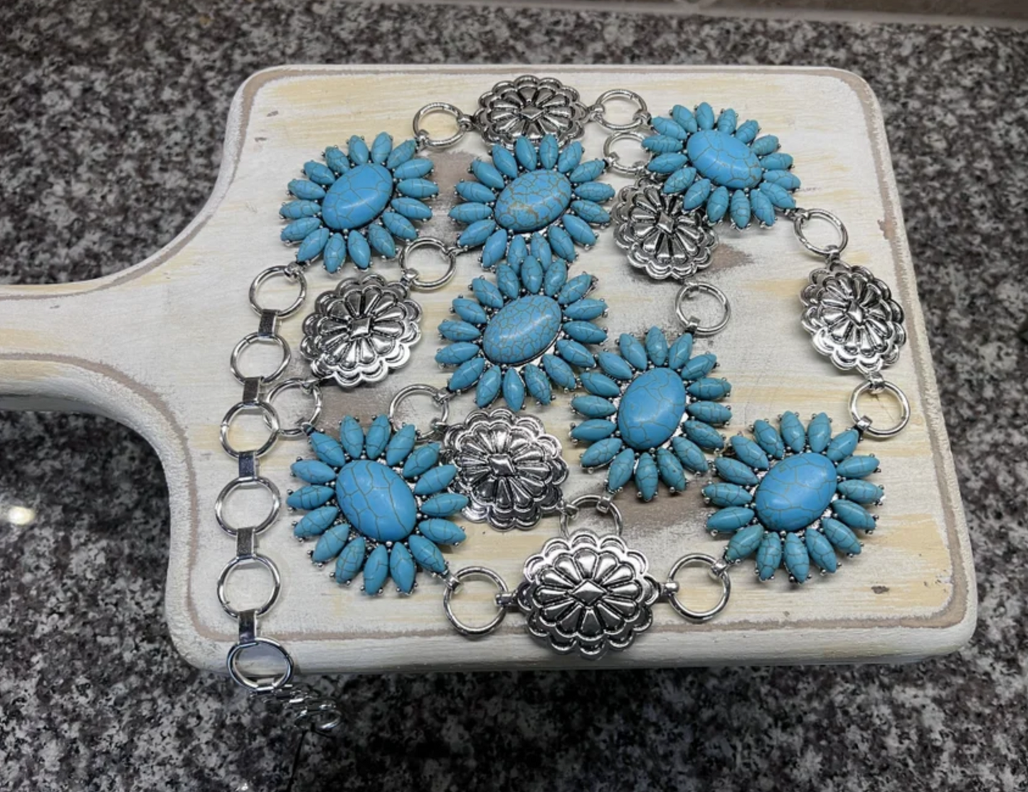 Silver Love Concho Belt