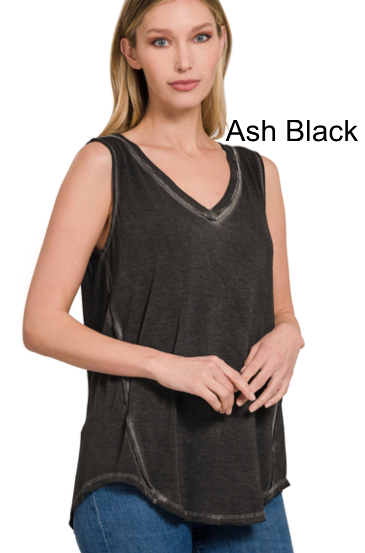 Sophia Vintage Wash Tank