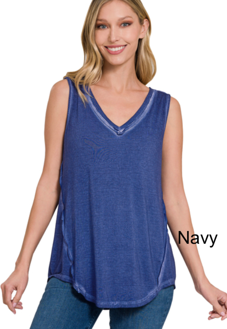 Sophia Vintage Wash Tank