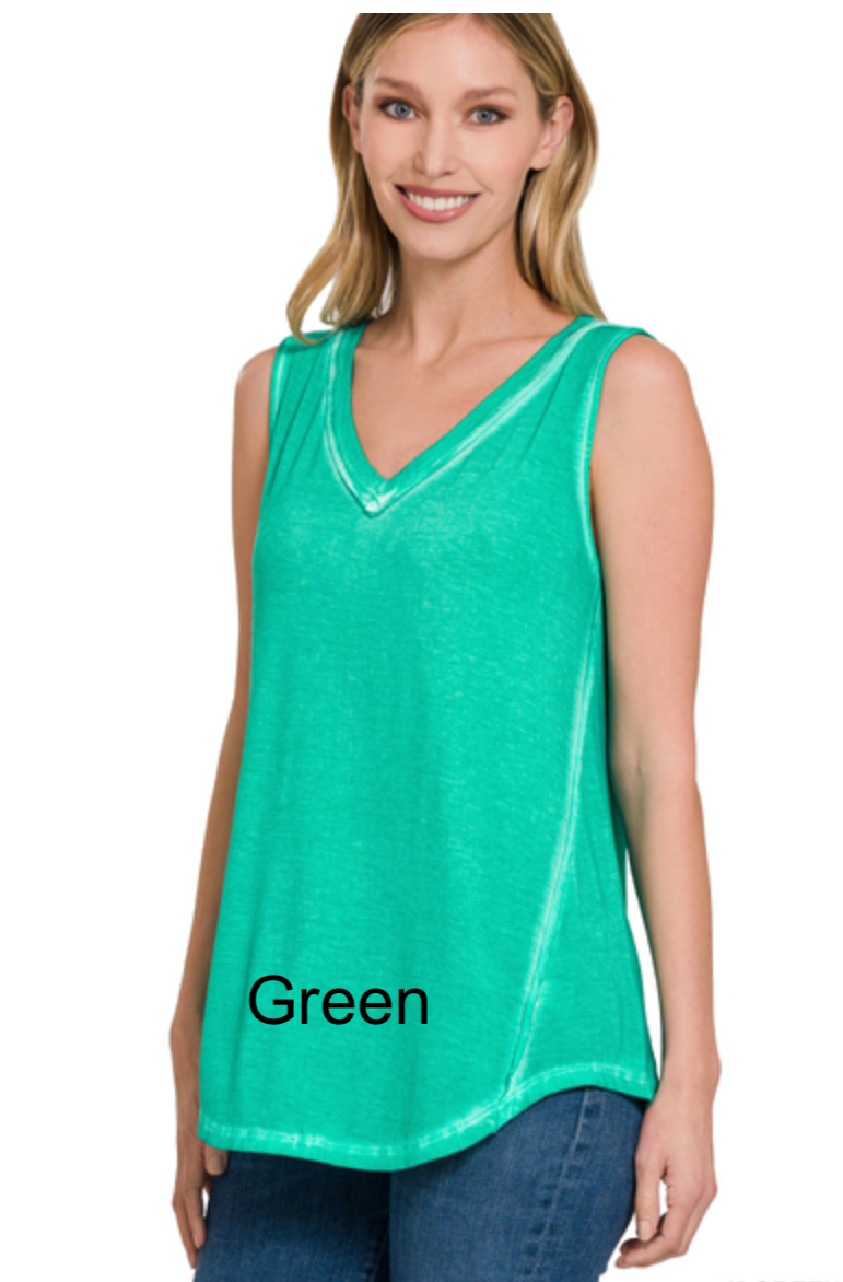 Sophia Vintage Wash Tank