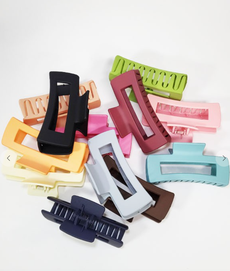 Square Matte Hair Clip