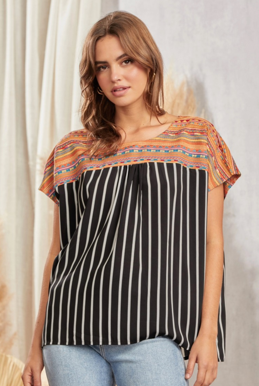 Vertical Stripe Top