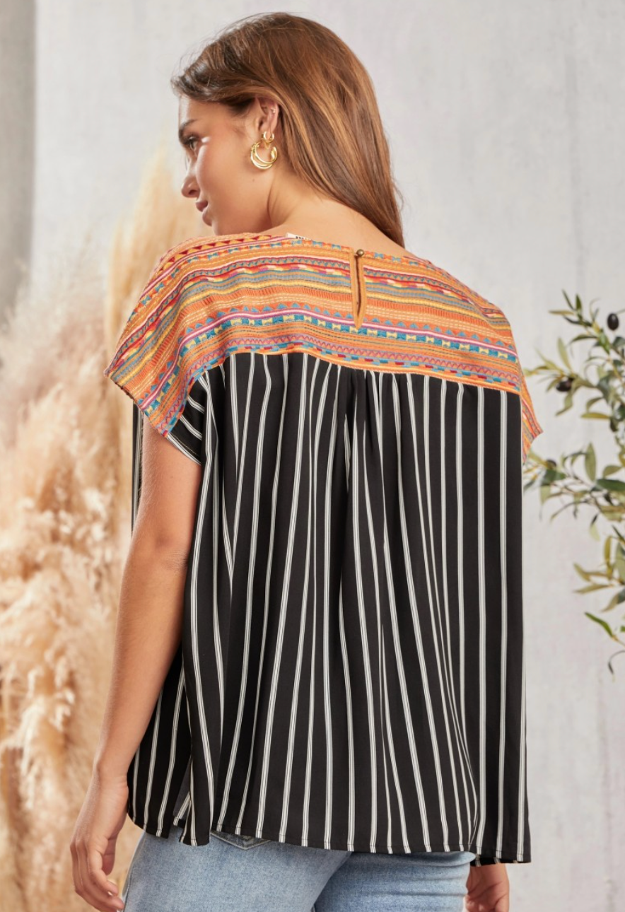 Vertical Stripe Top