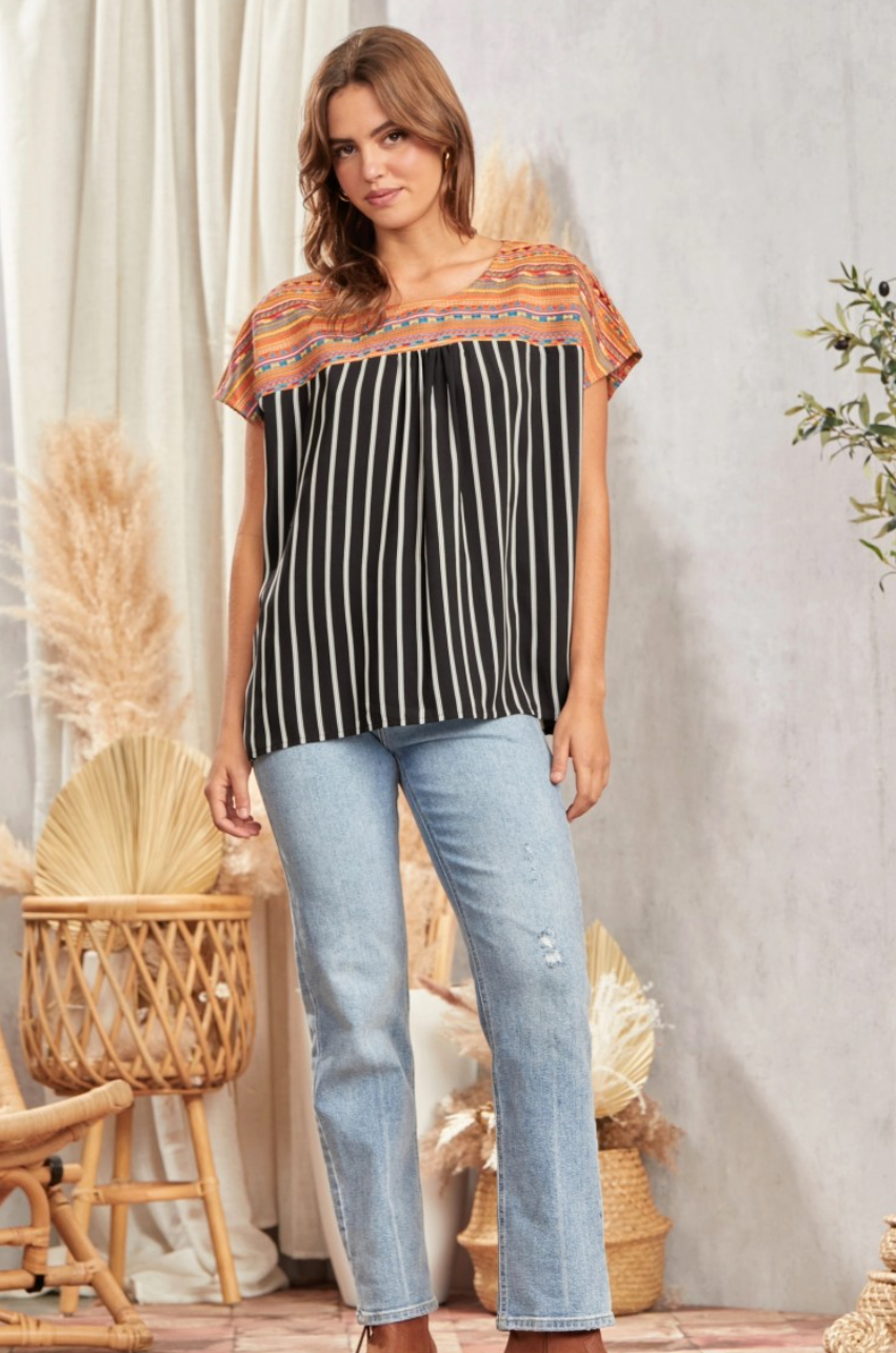 Vertical Stripe Top