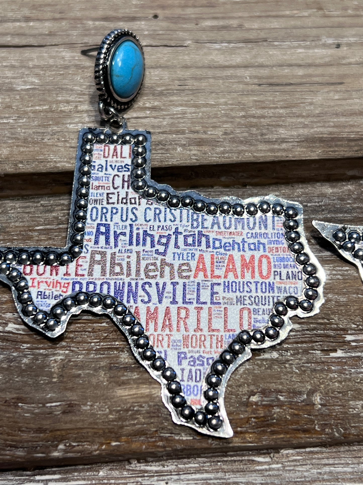 Texas Cities Earrings
