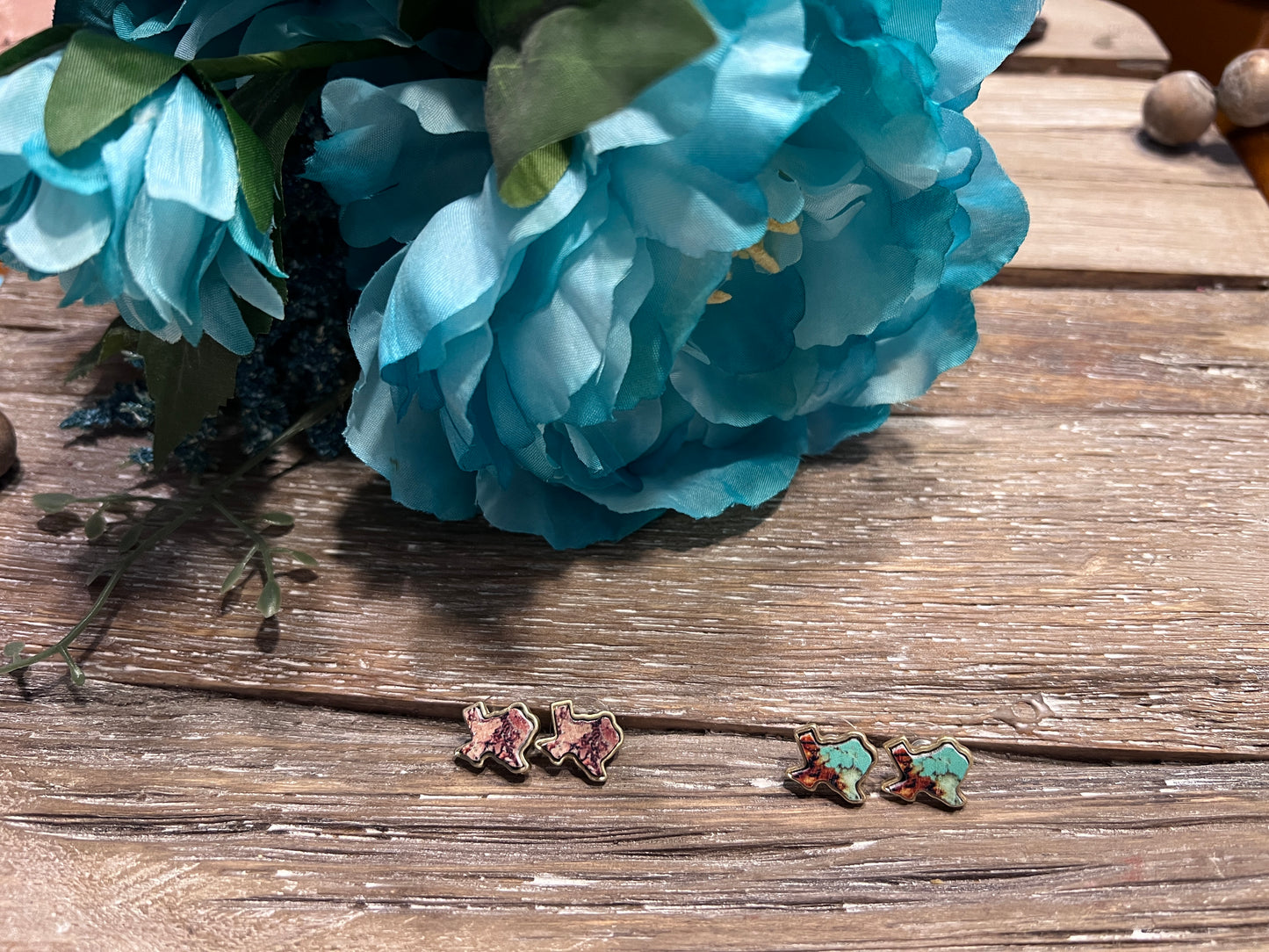 Marbled Texas Earrings