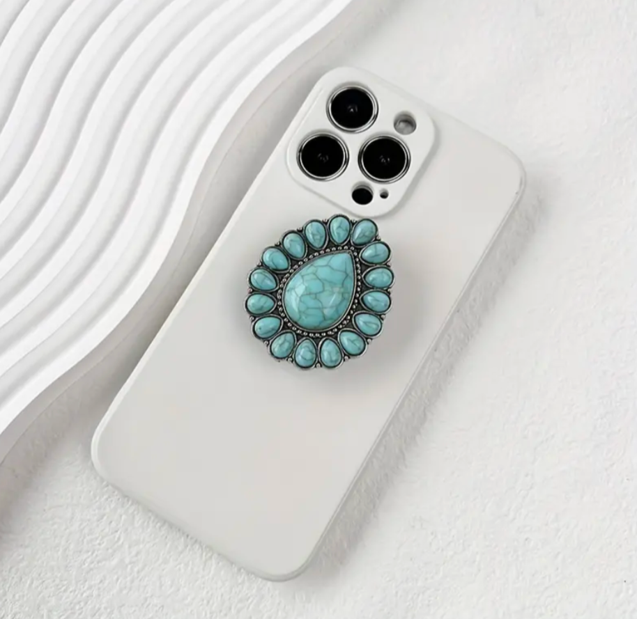 Turquoise Phone Pop-Socket