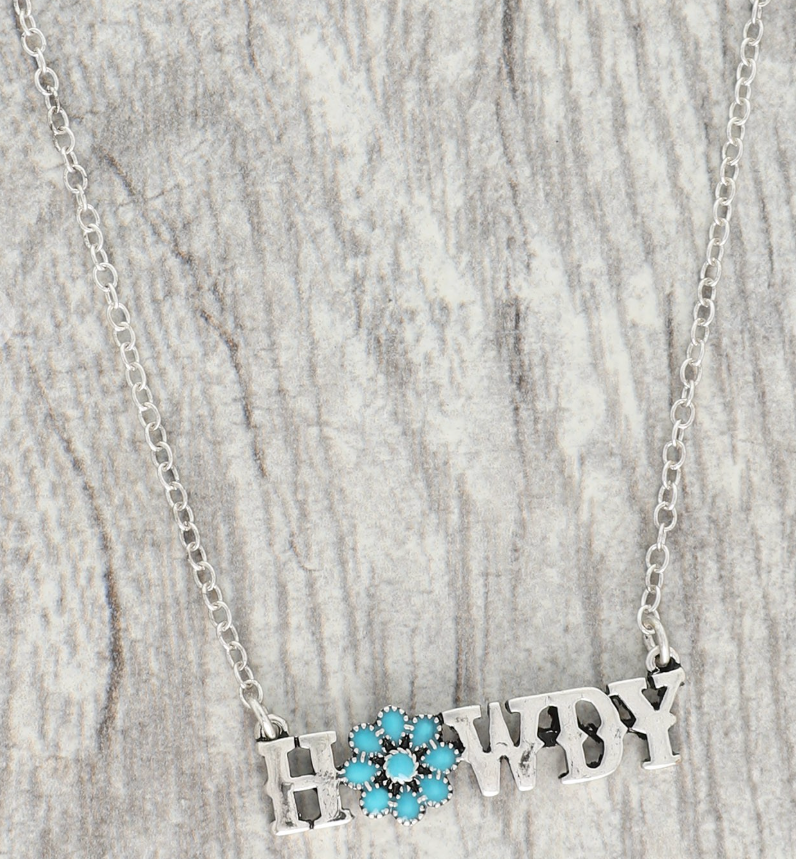 Turquoise Howdy Necklace