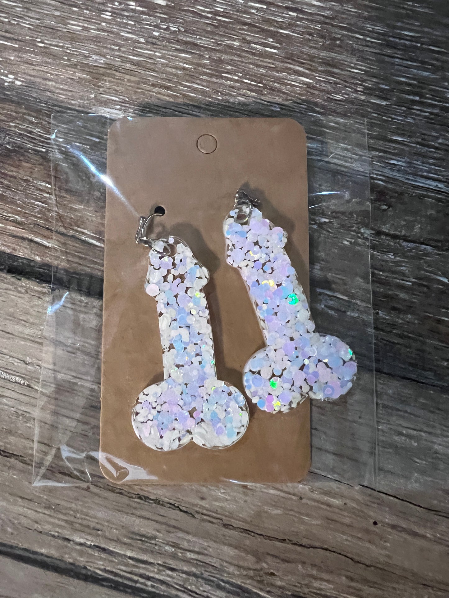 Resin Penis Earrings