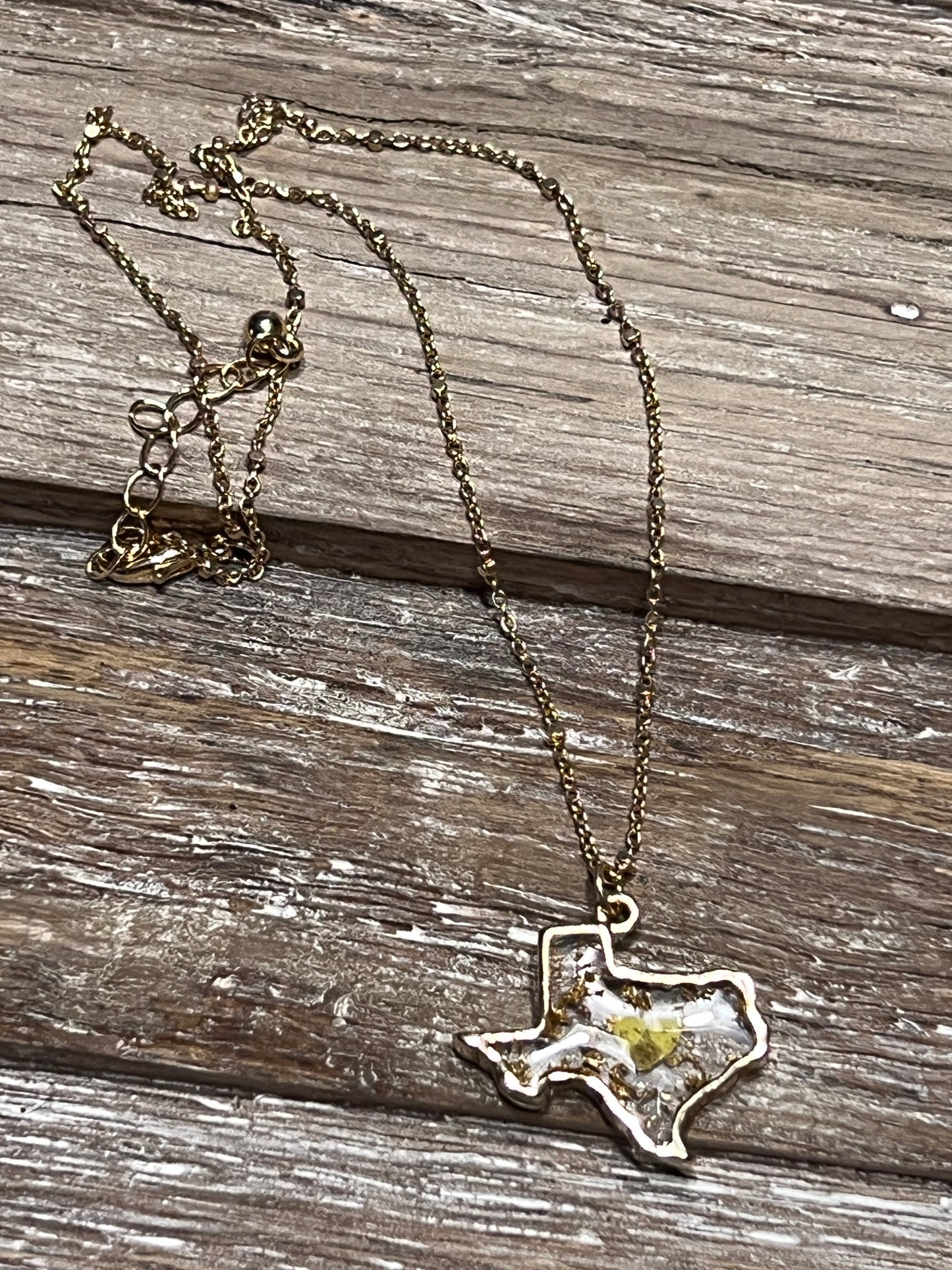 Pressed Flower Texas Necklace
