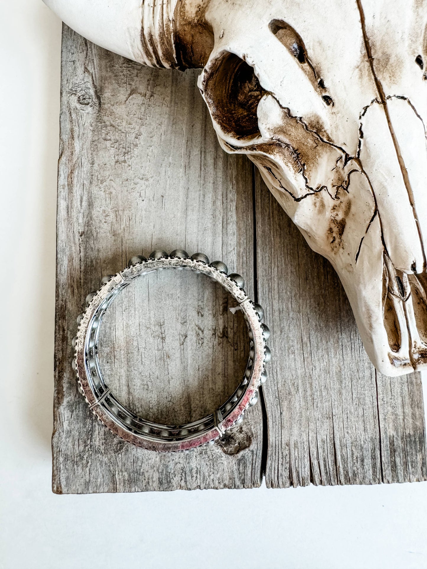 Navajo Pearl Concho Stretch Bracelet