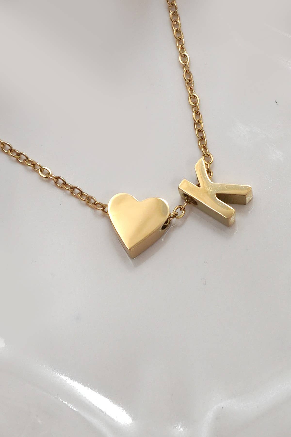 Initial Heart Necklace
