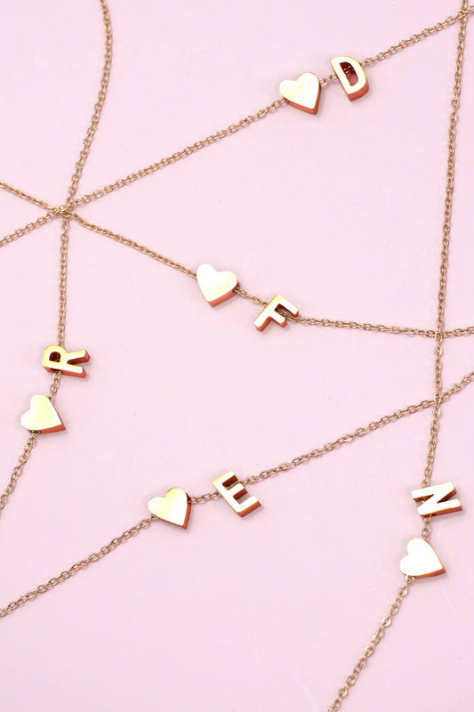 Initial Heart Necklace