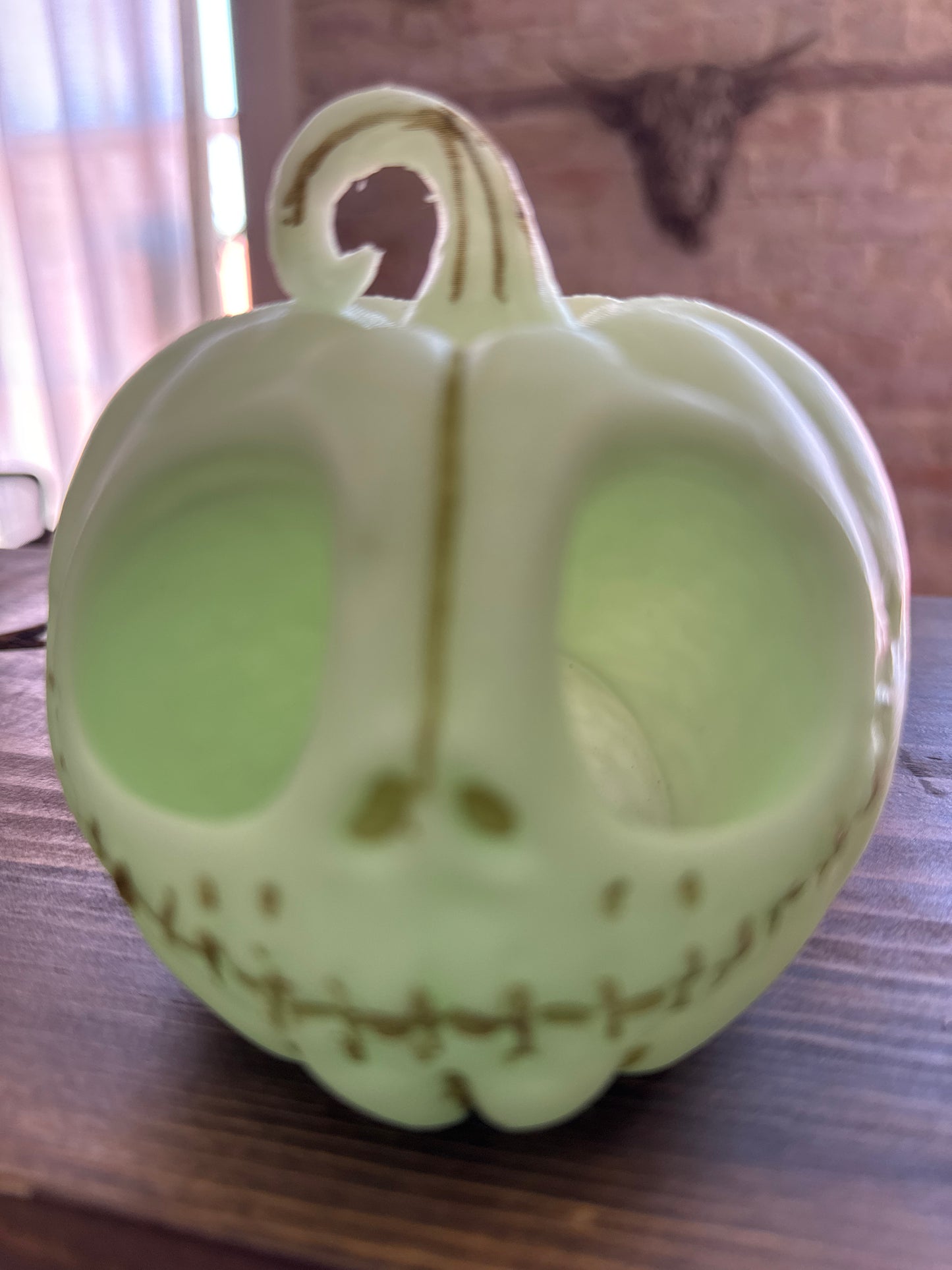 3d Glow in Dark Jack Skellington Pumpkin