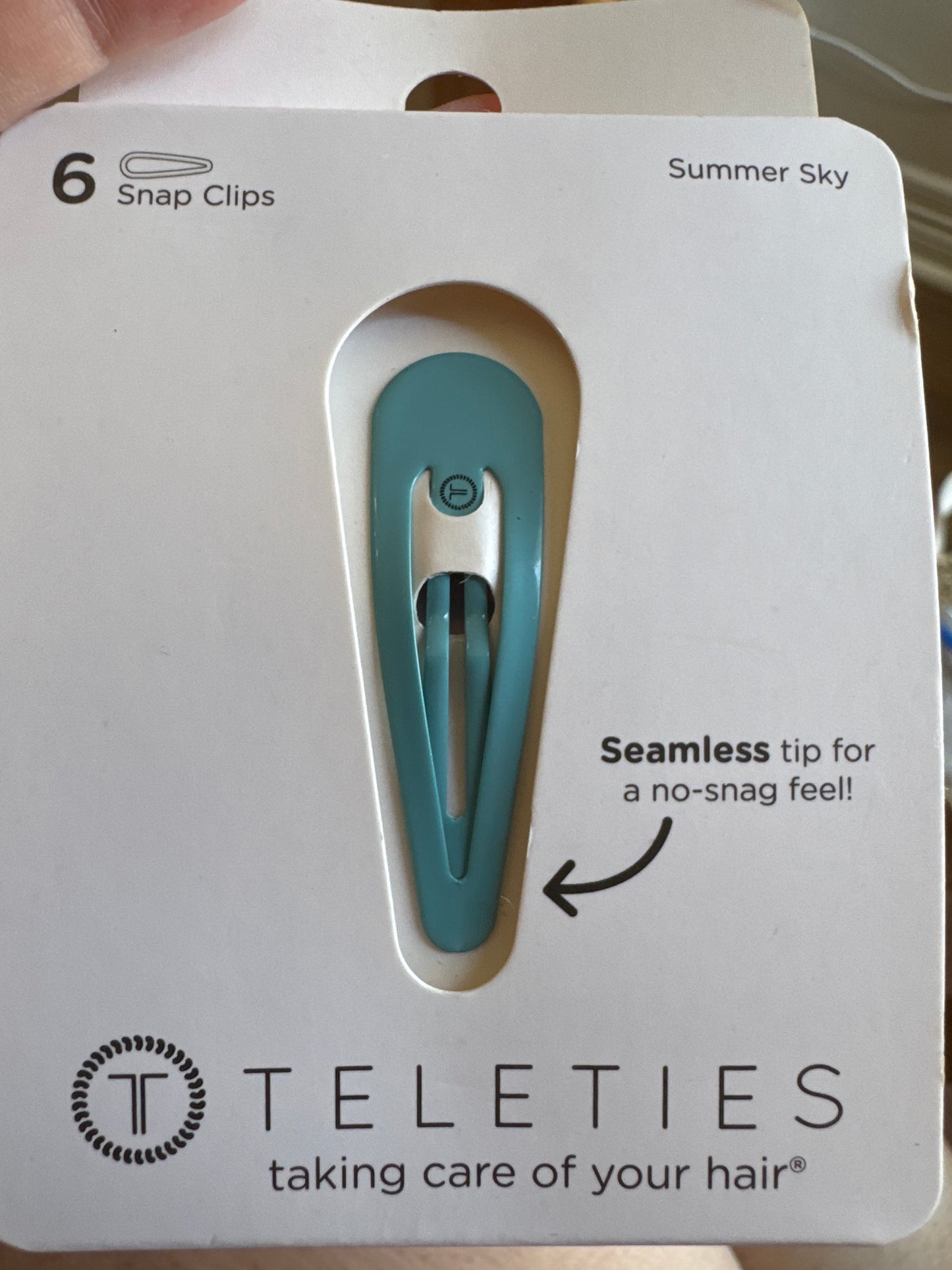 Teleties 6pk Snap Hair Clips