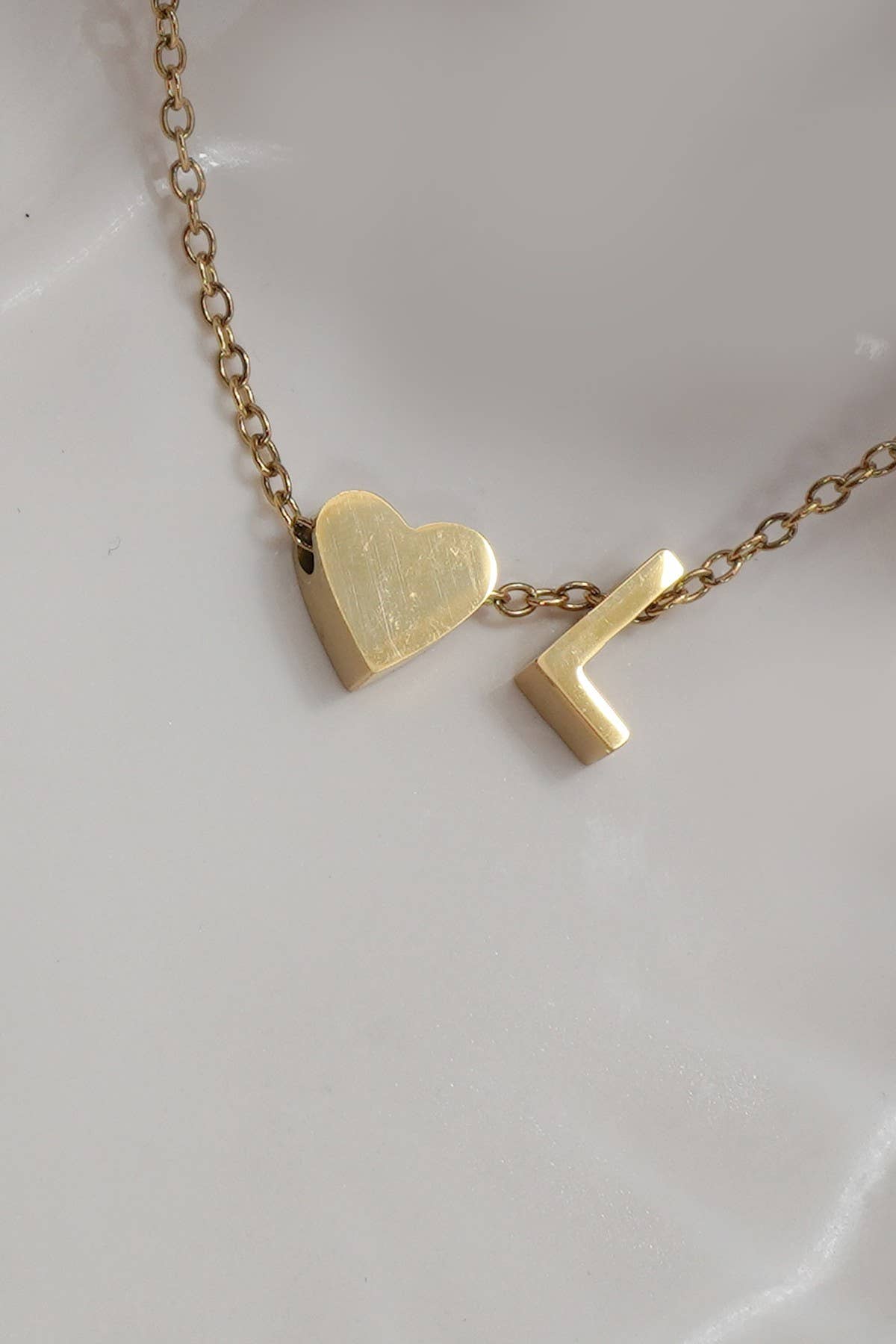 Initial Heart Necklace