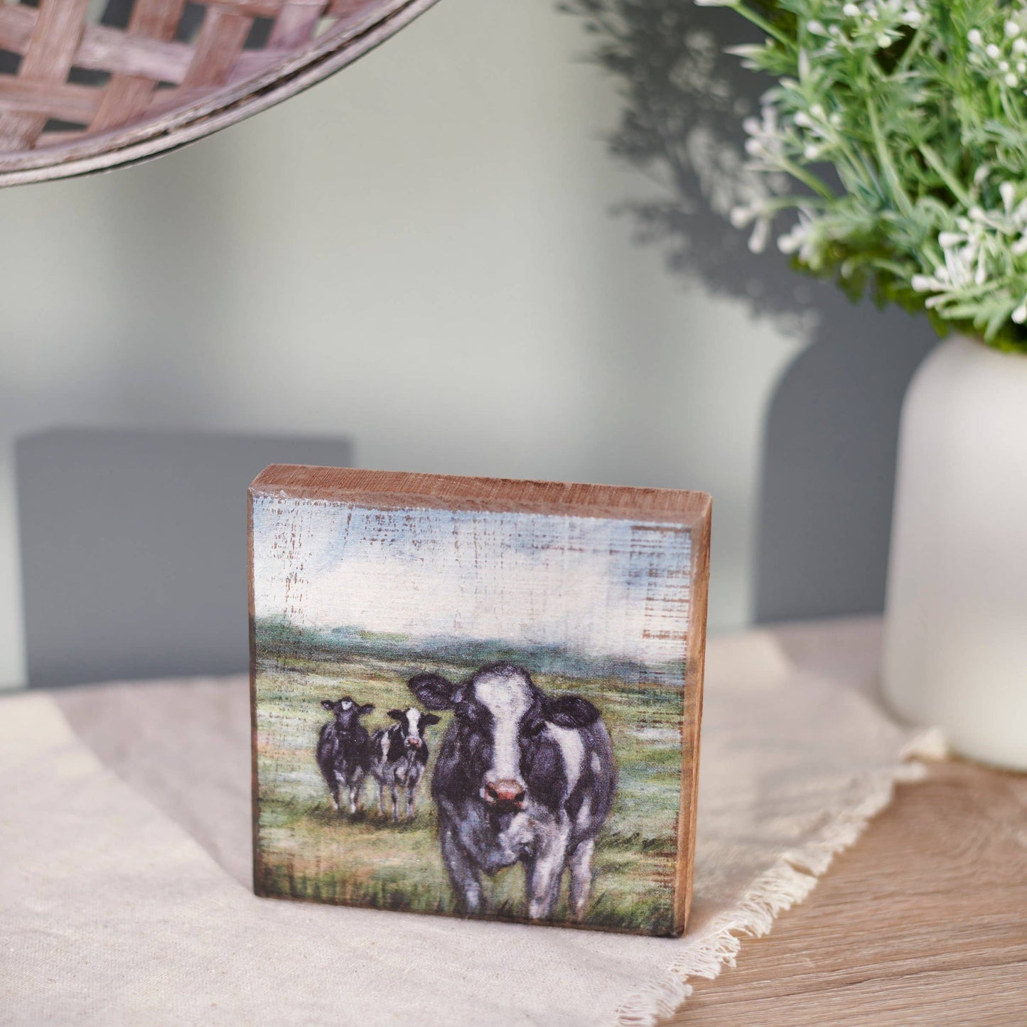 Dairy Cows Block Sign