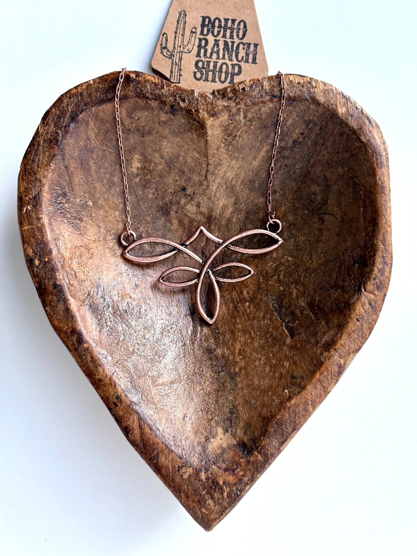 Western Boot Stitch Necklace