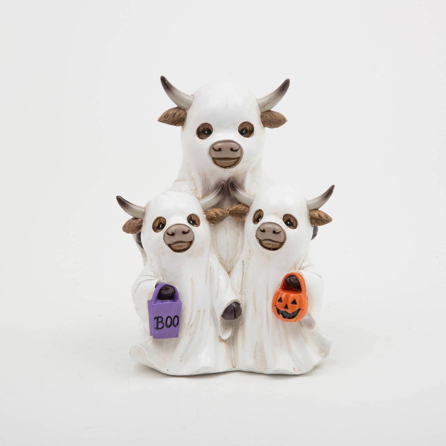 Halloween Highland Cow Ghost Statue
