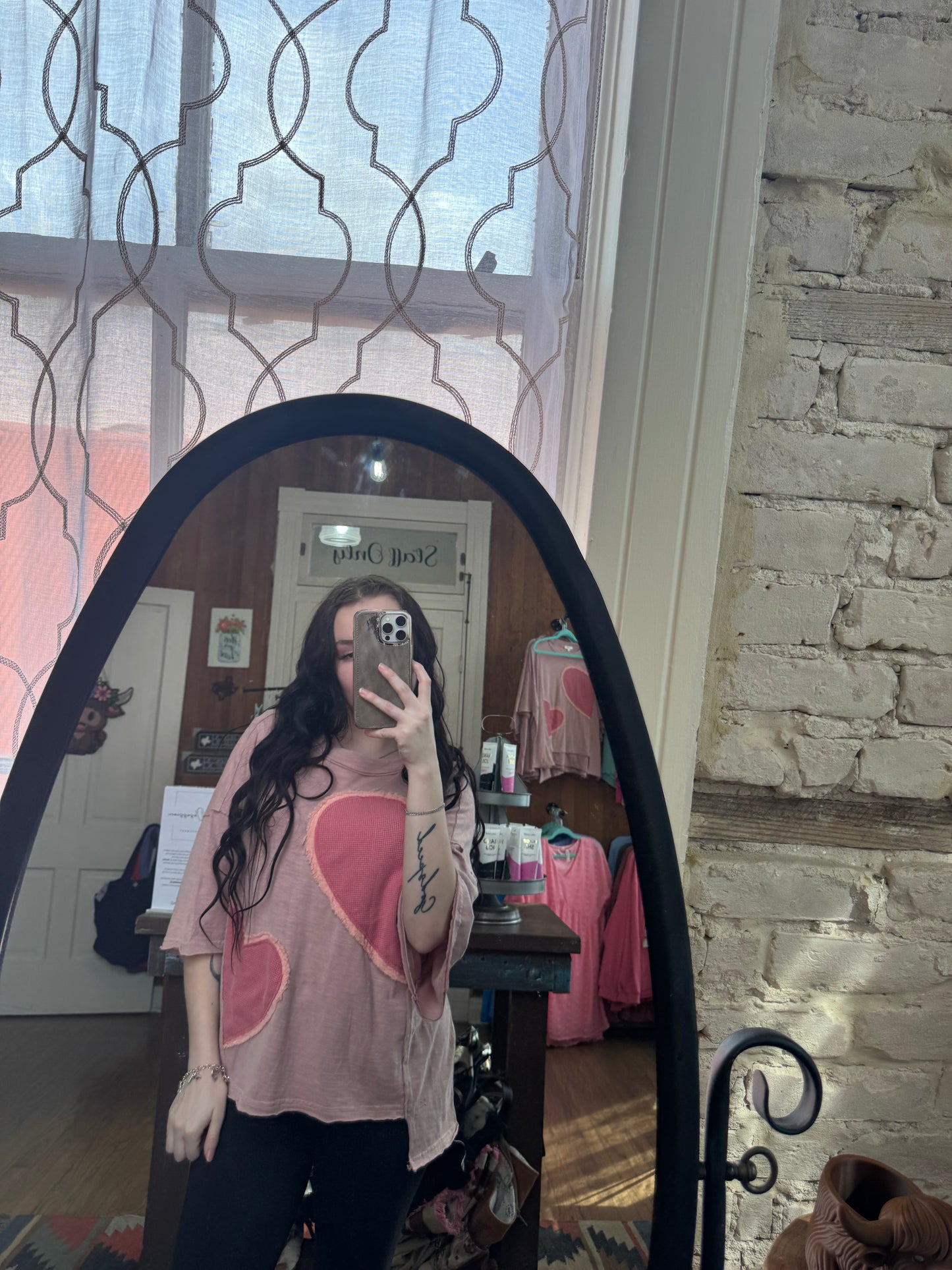 Boxy Cropped Heart Top