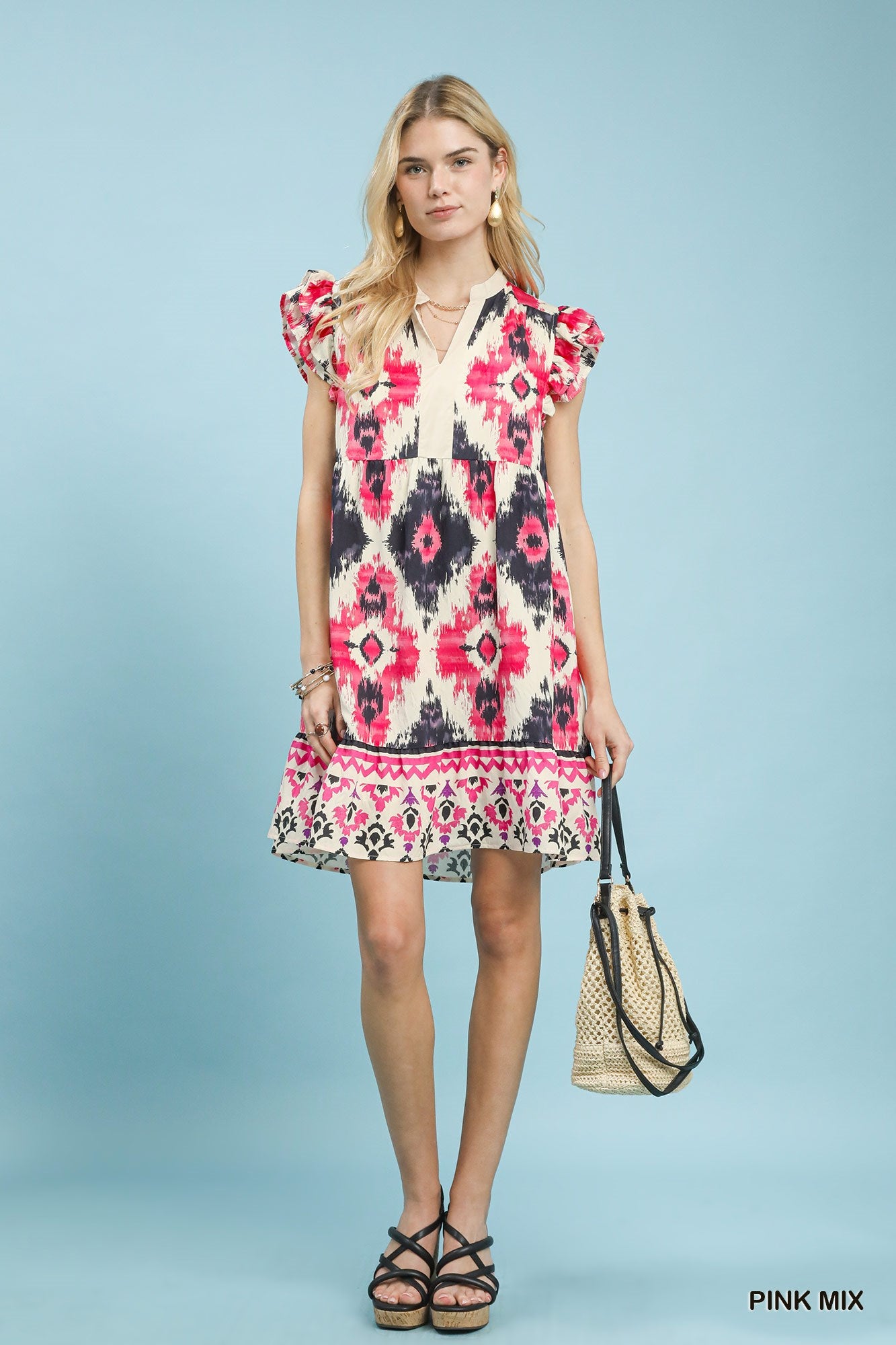 Native Flutter Sleeve Dress