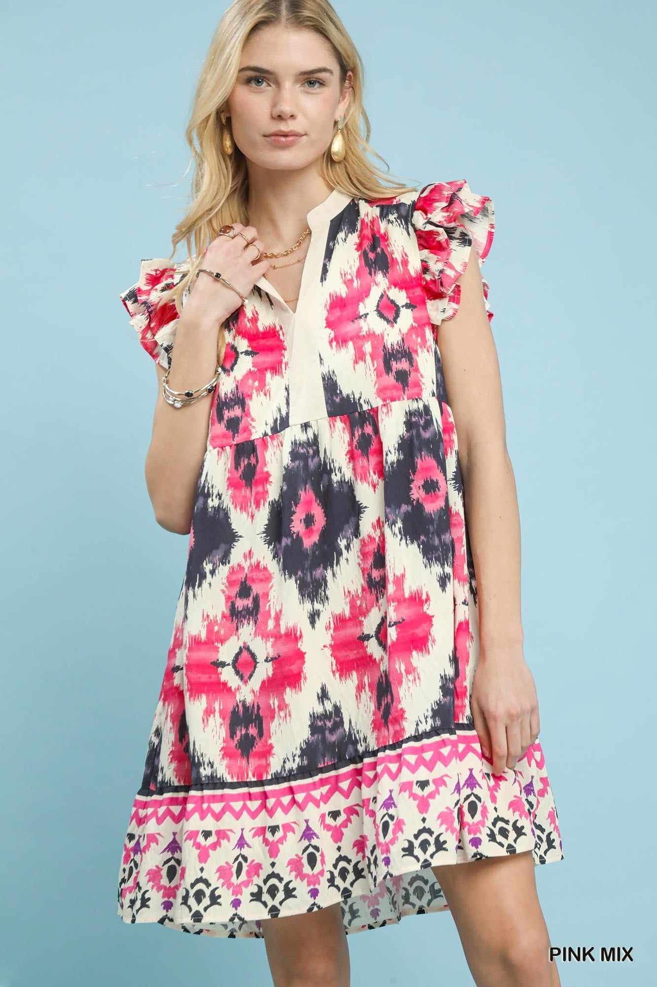 Native Flutter Sleeve Dress