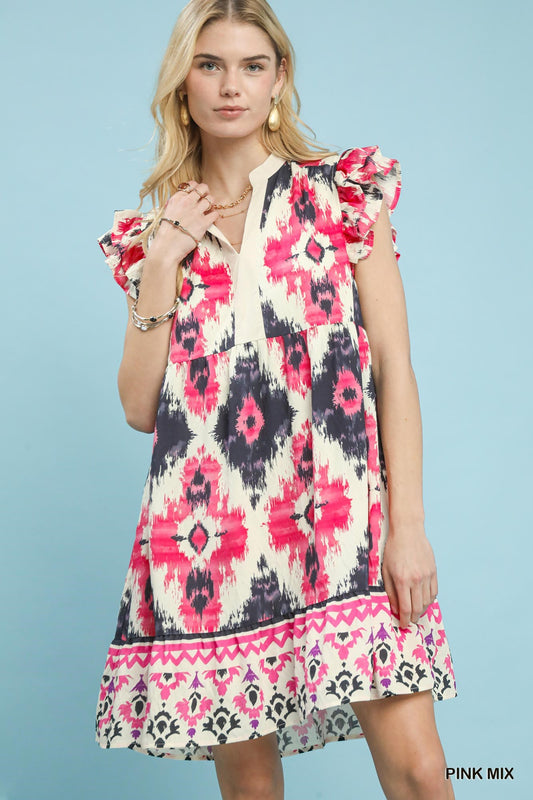 Native Flutter Sleeve Dress