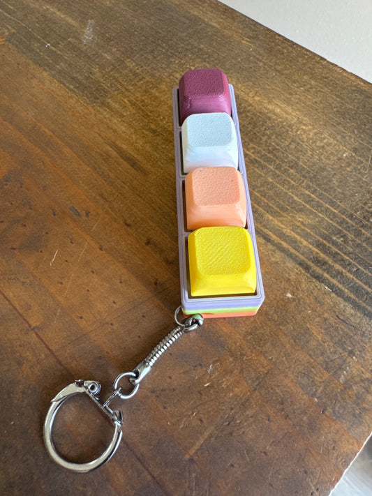 3D Keyboard Clicker Keychain