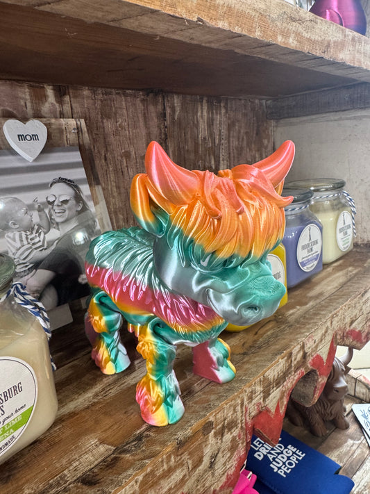 3D Highland Cow