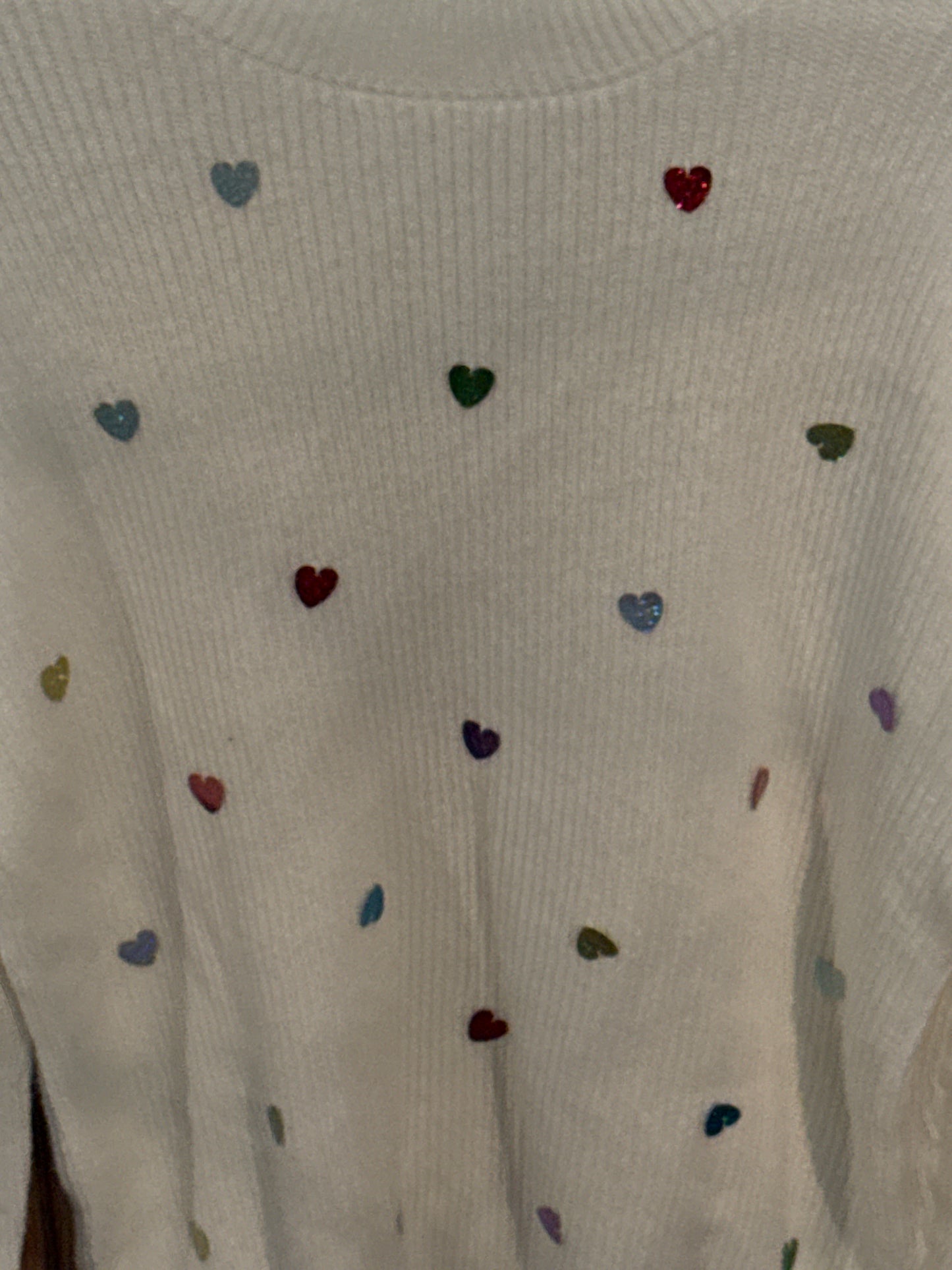 Heart Sequin Sweater