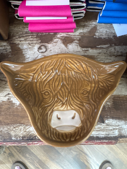 Highland Cow Trinket Dish