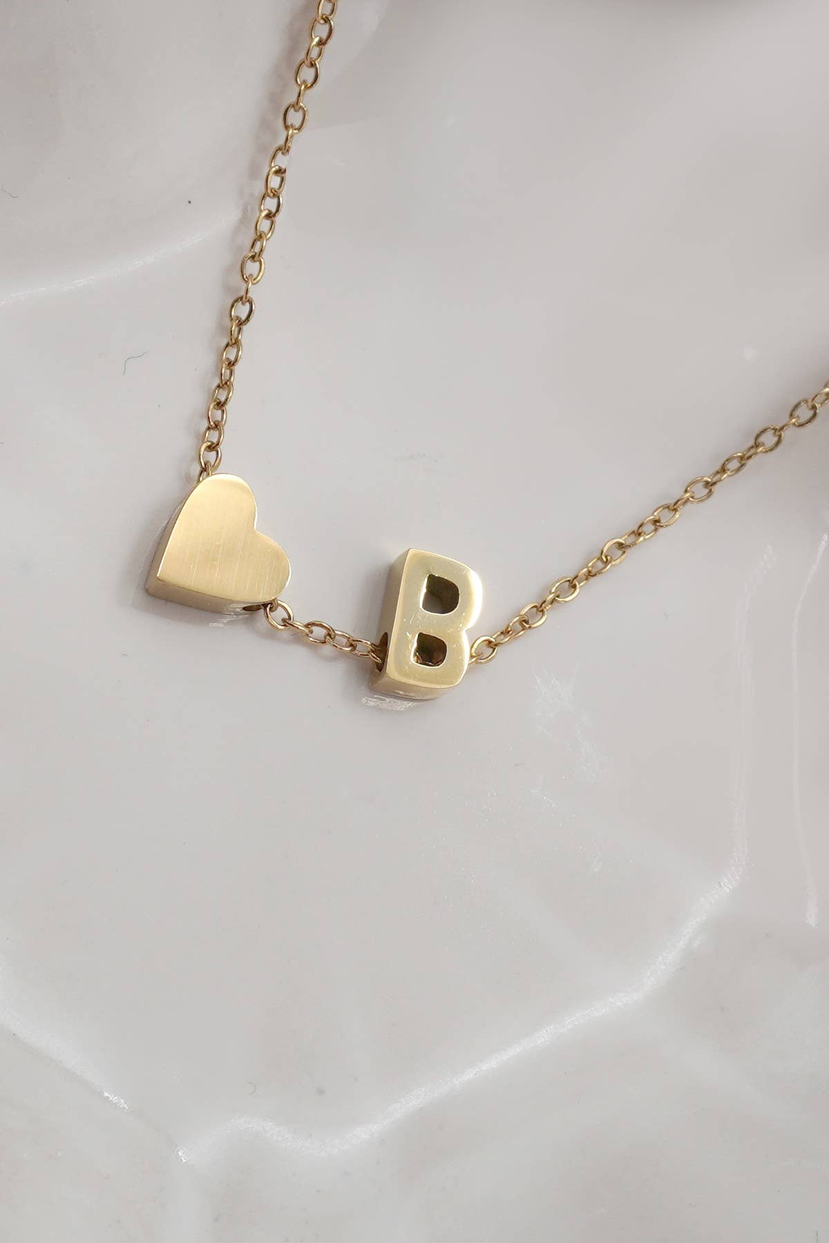 Initial Heart Necklace