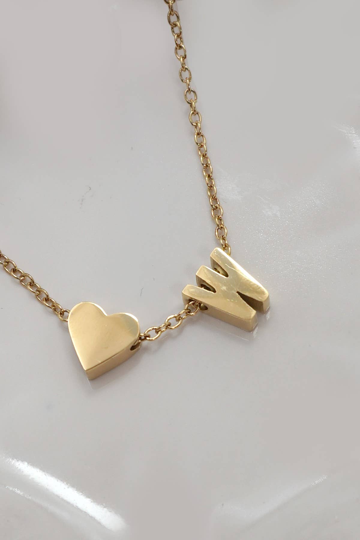 Initial Heart Necklace