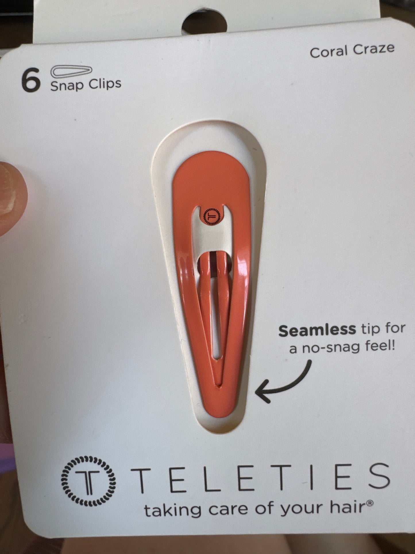 Teleties 6pk Snap Hair Clips