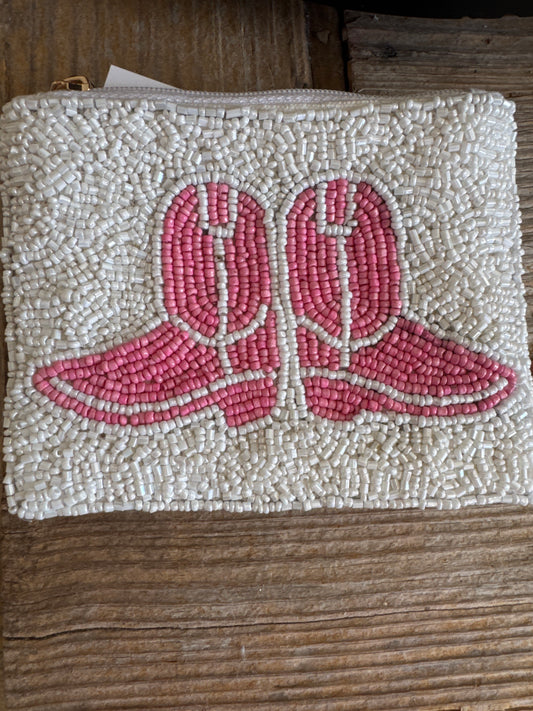 Cowgirl Boot Beaded Wallet