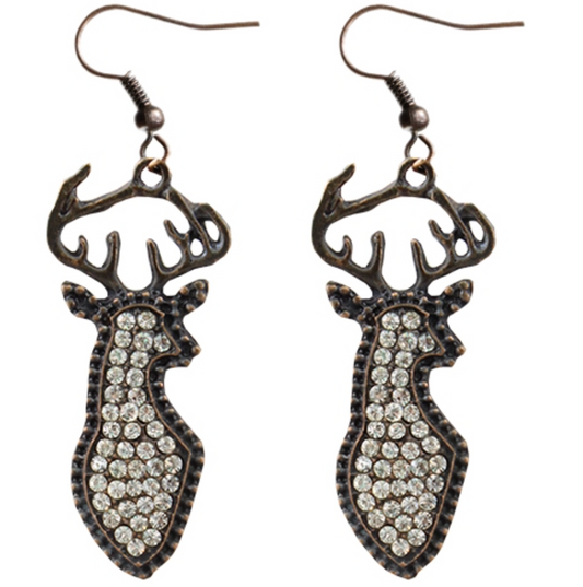 Bling Deer Earrings