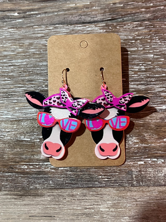 Cow Love Earrings