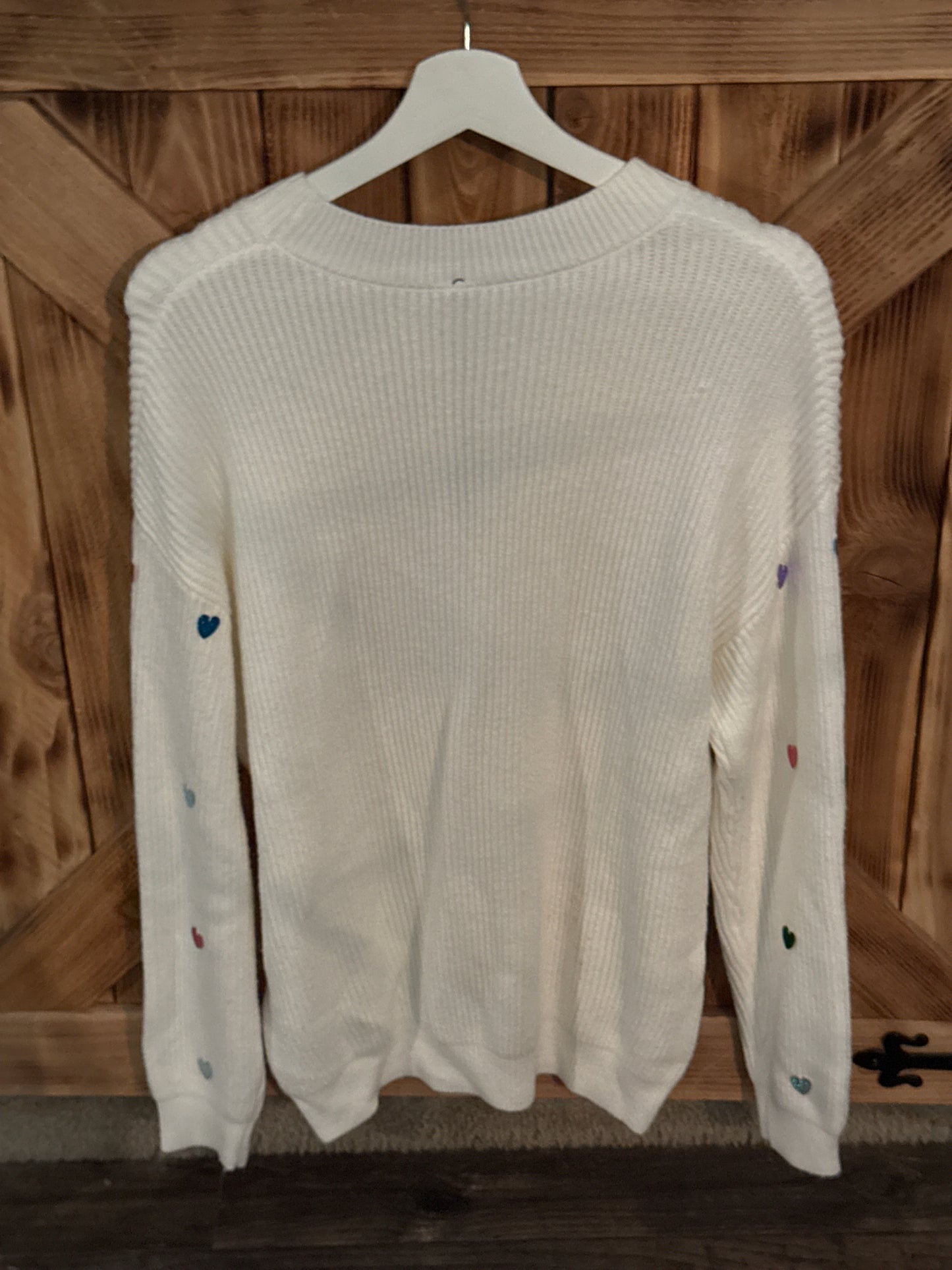 Heart Sequin Sweater