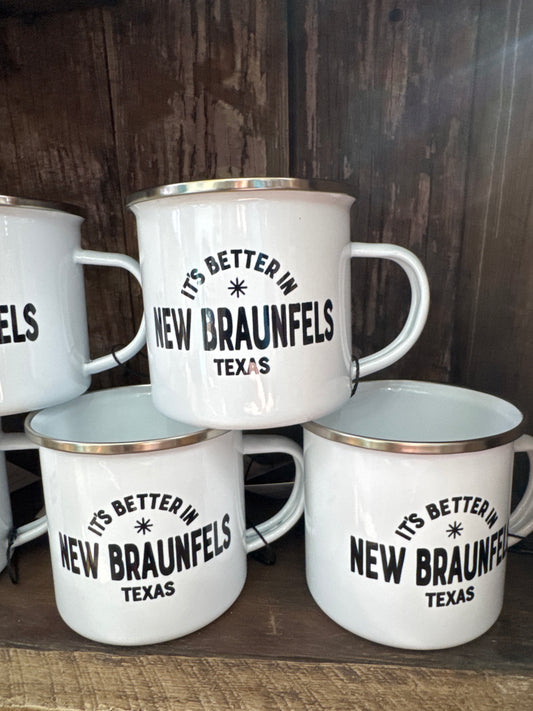 It's Better in NB Enamel Mug
