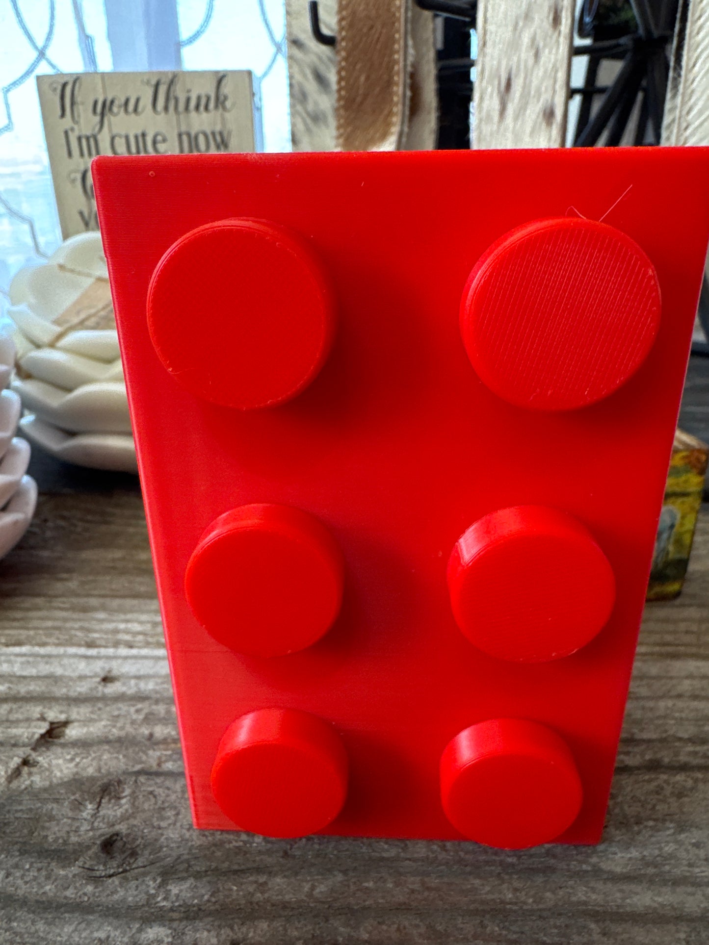 3D Lego Toothbrush and Toothpaste Holder