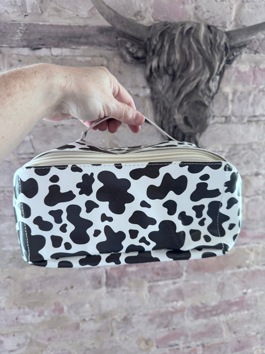 Cow Jetsetter Expandable Makeup Bag
