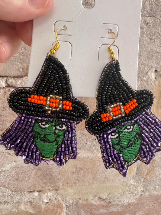 Witch Sea Bead Earrings