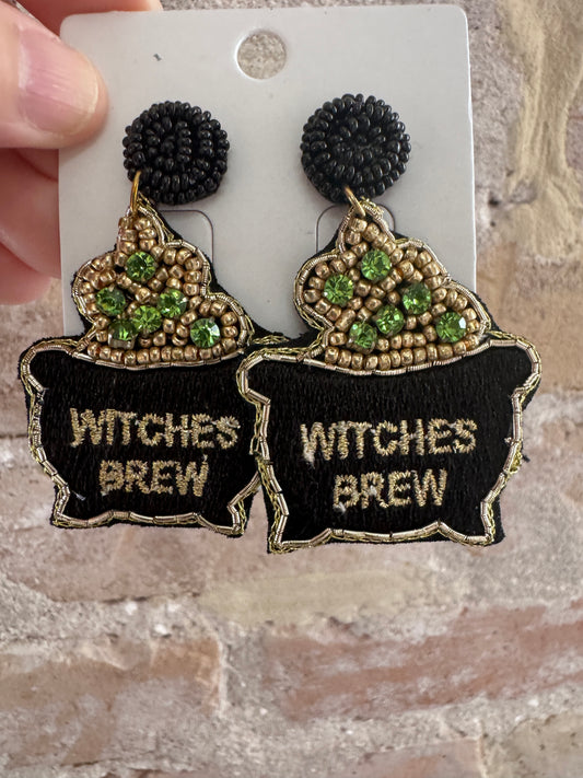 Witch’s Brew Sea Bead Earrings